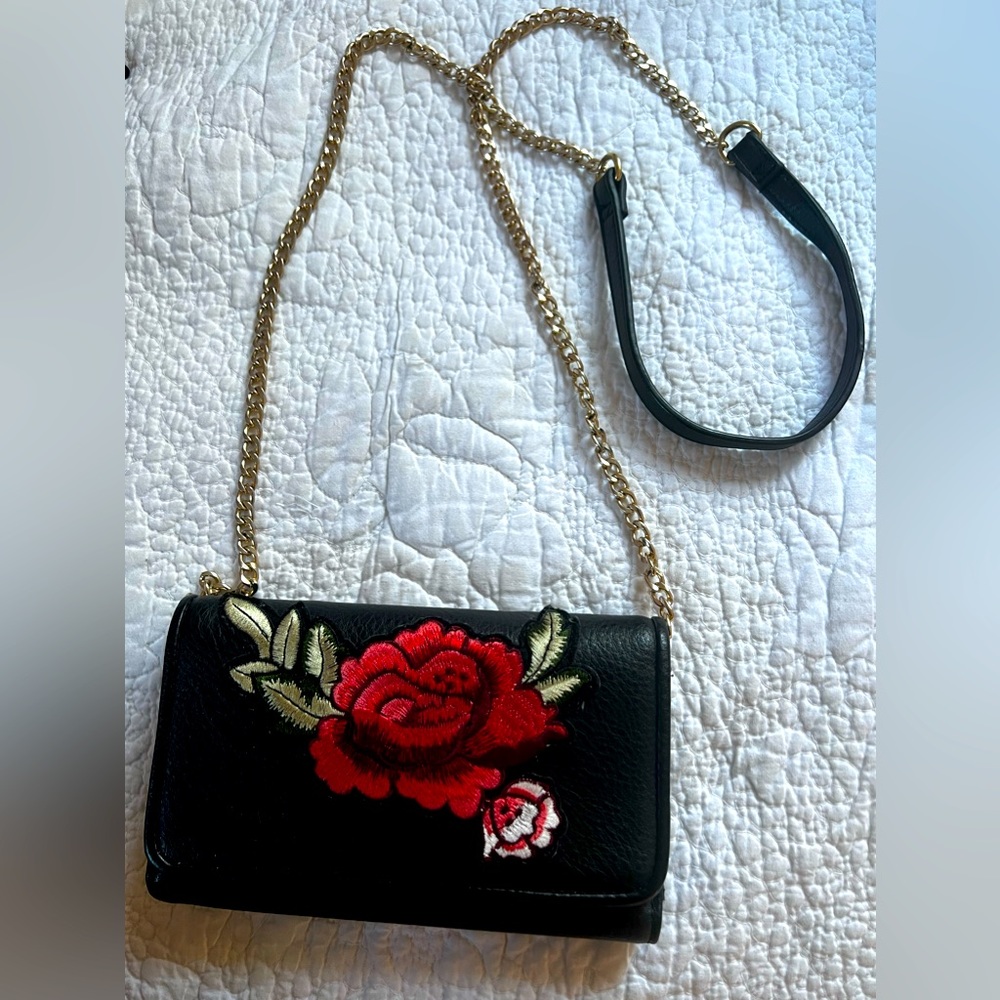 Dream Control New York Black Rose Wallet purse
